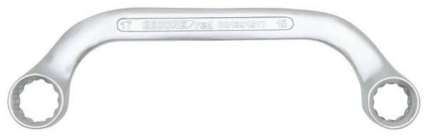 GEDORE red R01351012 Half-moon ring spanner metric, Width across flats 0,391 x0,469 Inch, 3301113