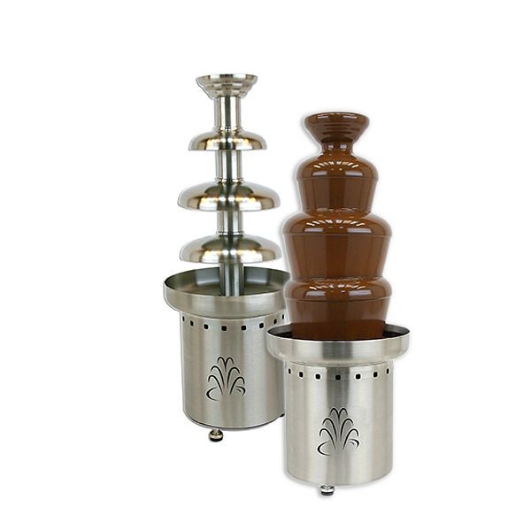 Buffet Enhancements Chocolate Fountain Surround Display Riser, fits 27" fountain, 2 Tier, Frosted White, 010AC2