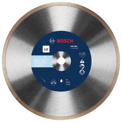 Bosch 10 Inches Rapido™ Premium Continuous Rim Diamond Blade for Glass Tile, 2610041087