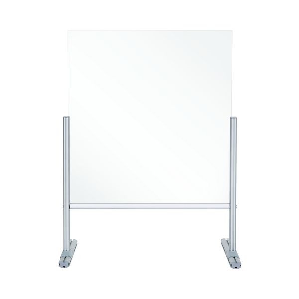 MasterVision TRANSPARENT COUNTERTOP GLASS PROTECTOR BARRIER, Size: 25.6''X24'', DSP693041