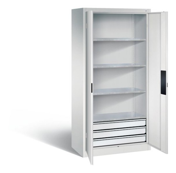 CP Furniture Large capacity tool cabinet for heavy loads, Shelves 4 above, H 1950 x W 930 x D 500, 8921-523