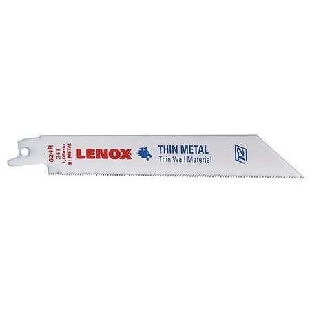 LENOX Reciprocating Saw Blade, 624R 6" x 3/4" x 035" x 24, 5 Pack, 20568624R