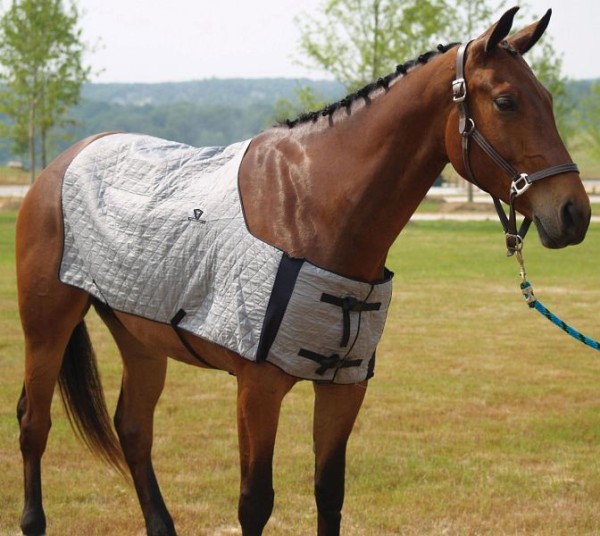 TechNiche Evaporative Cooling Horse Blanket, Silver, L/XL, 8510-SV-L/XL