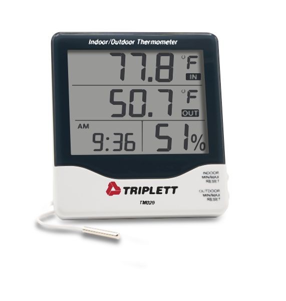 Triplett Indoor/Outdoor Thermometer, TM020