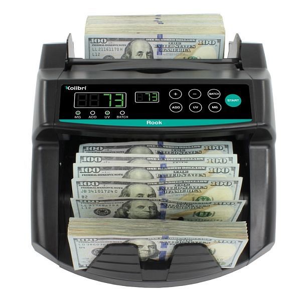 Kolibri Rook Bill Counter with UV, Magnetic and Infrared Counterfeit Detection, B-ROOK