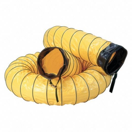 Air Systems International 15 ft Air Duct with 12 in Diameter, Yellow, Use With 12 in Fans, SVH-1215
