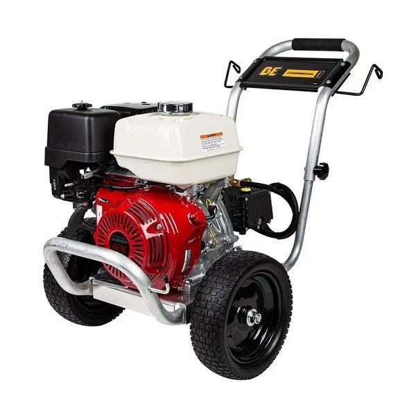 BE Power Equipment 4,000 PSI - 4.0 GPM Gas Pressure Washer with Honda GX390 Engine and General Triplex Pump, Aluminum frame, PE-4013HWPAGEN