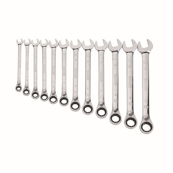 DeWalt 12 Pieces Reversible Ratcheting Wrench Set, SAE, DWMT19232