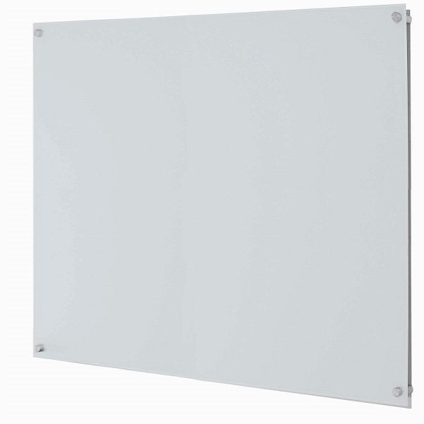 AARCO ClearVision™ Elegant Stand-Off Mounting Glass Markerboards 6mm Magnetic 48"x48", 6WGBM4848
