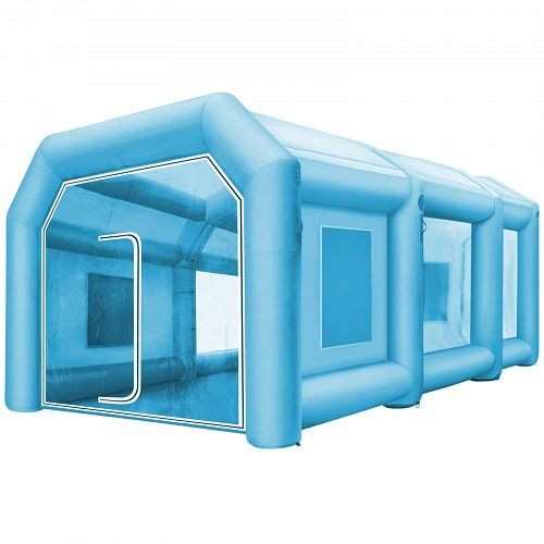 VEVOR 33x16.4x11.5ft Inflatable Spray Booth Car Paint Booth Tent 1100W DL Blowers, ZP10X5X3.5MZPZH01V1