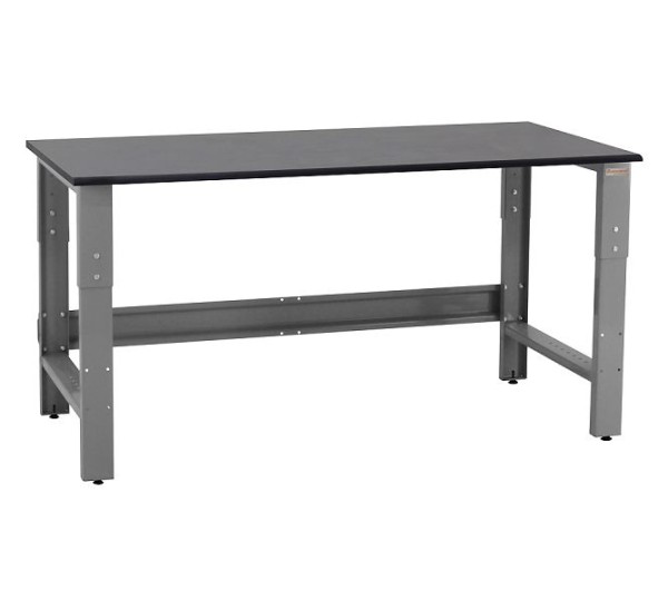 BenchPro Roosevelt Workbench, 3/4" Thick Phenolic Resin Top, Round Front Edge, 24"W x 48"L x 30"-36"H, 1,200 lbs Capacity, RZR2448