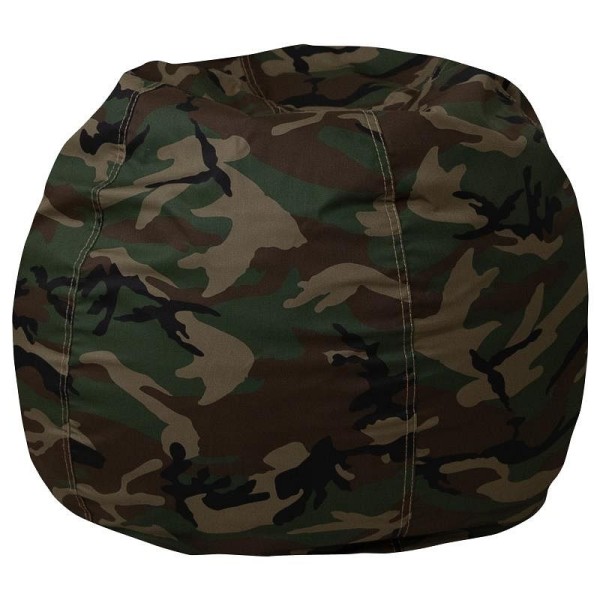 Flash Furniture Dillon Small Camouflage Refillable Bean Bag Chair for Kids and Teens, DG-BEAN-SMALL-CAMO-GG