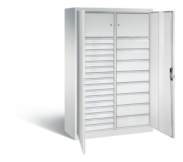 CP Furniture Hinged door cabinet, 2 value compartments, 2 doors, Width 1200 mm, 8931-302