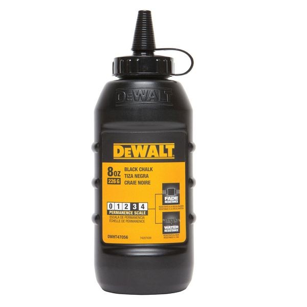 DeWalt 8 oz Chalk- Black, DWHT47056L
