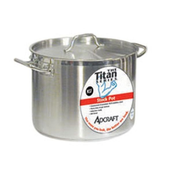 Adcraft Titan Induction Stock Pot with Cover 100 quart, SSP-100