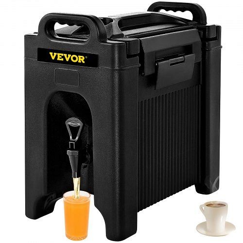 VEVOR 2.5 Gal Insulated Beverage Dispenser Hot Cold Drink Dispenser NSF Approved, LRYLJ25GALLON09B3V0