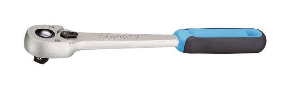 GEDORE Aluminium reversible ratchet, for 1/2", 12.5 mm drive, 7.5° reverse angle, 2C grip, 1993 ALU-10, 6142700