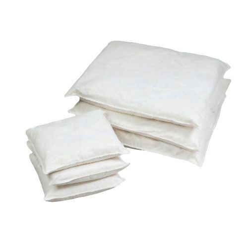 ENPAC Oil-Only Absorbent Pillow, 10” x 10”, 40 Per Case, White, ENP 40OPIL1010