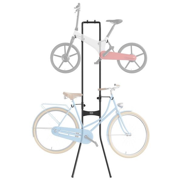 VEVOR 2 Bike Storage Rack, Free Standing Gravity Wall Vertical Bike Rack, Fully Adjustable Bike Rack Garage, LGSZXCCFJHSGN9SIWV0