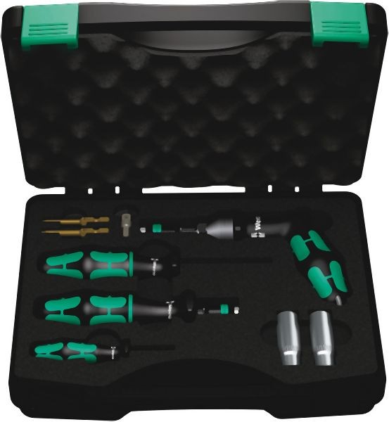 Wera 7443/61/9 Assembly set for tyre pressure control systems, 9 pieces, 05074745001