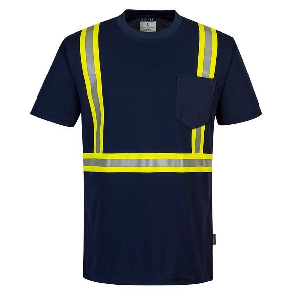 Portwest Iona Xtra Enhanced T-Shirt, Navy, 4XL, F131NAR4XL