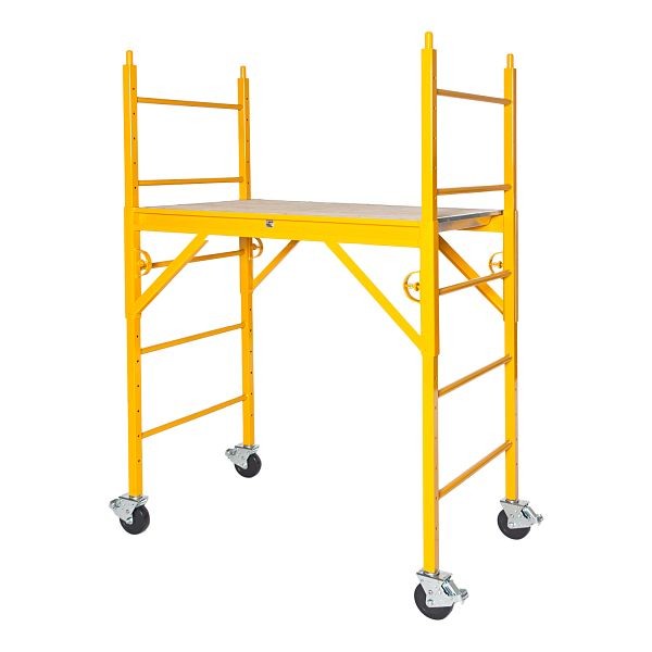 NU-WAVE "Elite" Complete Scaffold With 5 in. Casters, 78" H x 50" L x 29.5" W, 640EL W/PIC-5