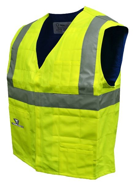TechNiche Evaporative Cooling ANSI CL 2 Traffic Safety Vest, Hi-Viz Lime, 2XL/3XL, 6538-HV-2XL/3XL