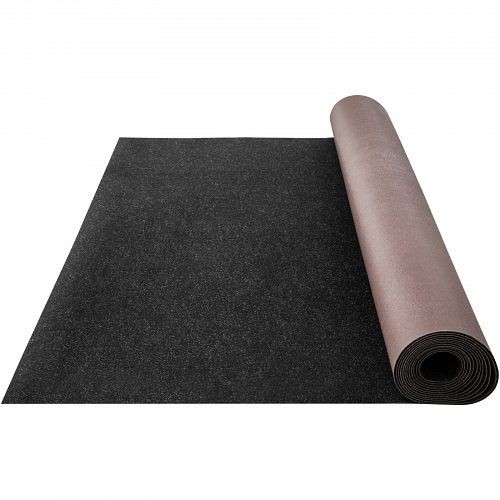 VEVOR Bass Boat Carpet Cutpile Marine Carpet 6 X 13 ft Charcoal Black In/outdoor, JZXWDTTH1.84MAXUHV0
