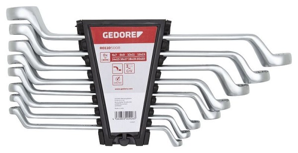 GEDORE red R01105012 Double ended ring spanner set metric, 3300928
