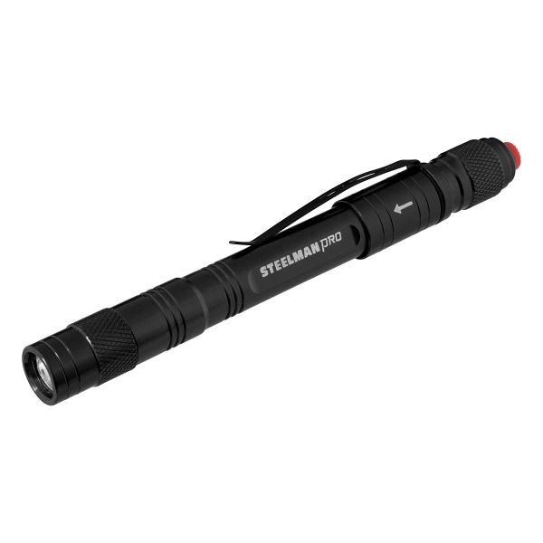 STEELMAN PRO Rechargeable 70 Lumen Pen Light in Black, 78609