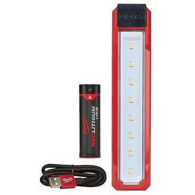 Milwaukee USB Rechargeable Rover Pocket Flood Light (1) Redlith Battery Kit, 2112-21