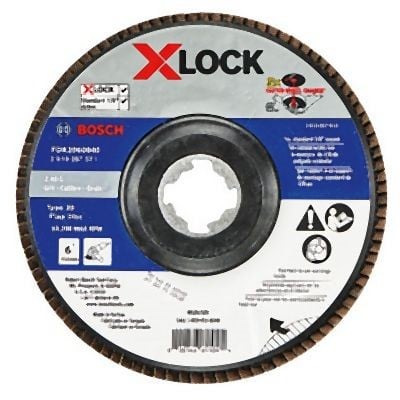 Bosch 6 Inches X-LOCK 40 Grit Flap Disc, 2610057571