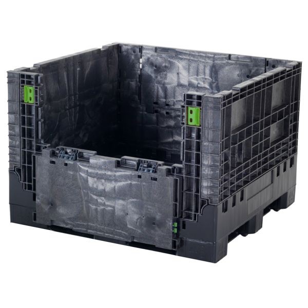 Reusable Transport Packaging 1,800 lbs. Collapsible Bulk Containers, 48 x 45 x 34, Structural Foam Molded, Tare Weight: 122 lbs, CC05-484534-R