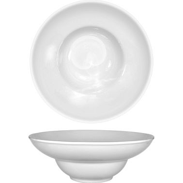 International Tableware Pacific Porcelain Tulip Bowl (16oz), Bright White, Quantity: 24 pieces, FAW-6