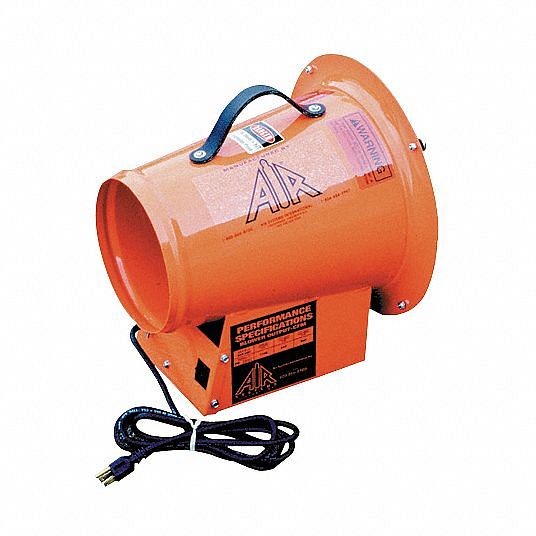 Air Systems International Axial Confined Space Fan, 1/3 hp HP, 115V AC Voltage, SVF-8AC