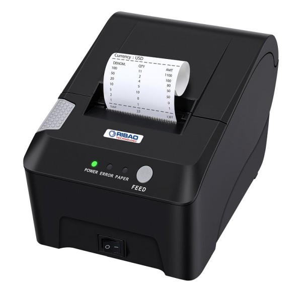 Ribao Thermal POS Printer Receipt Printer with Paper Shortage Detection, RB-58PLUS-RP