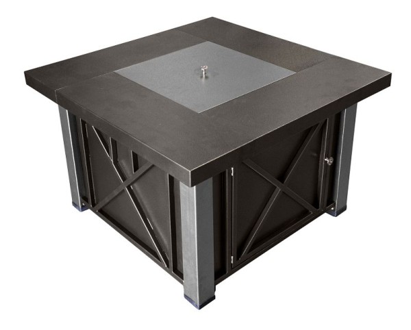 AZ Patio Heaters Outdoor Fire Pit in Hammered Bronze and Stainless Steel, GSF-DGHSS