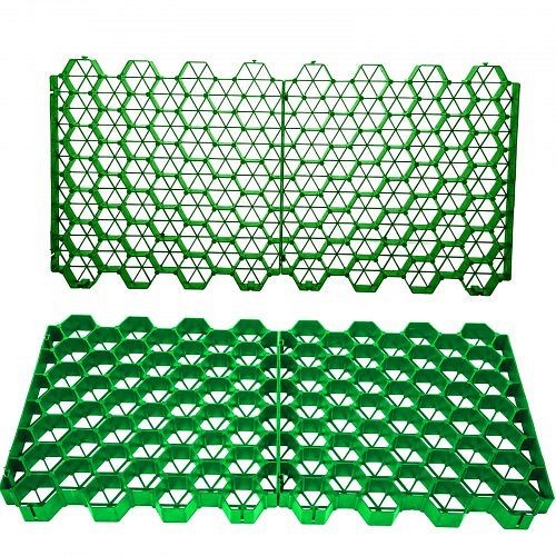 VEVOR Permeable Pavers 1.9" Depth Base for Landscaping and Soil Reinforcement in Parking Lots/Fire Lanes (Pack of 4-11 Sf), Green, TDWZCGLSK5CM1TB9IV0
