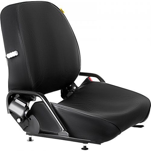 VEVOR Universal Folding Forklift Seat with Seatbelt Komatsu Angle Adjustable, XSKZDCCZY00000001V0