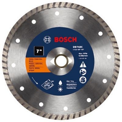 Bosch 7 Inches Premium Turbo Rim Diamond Blade for Smooth Cuts, 2610037457