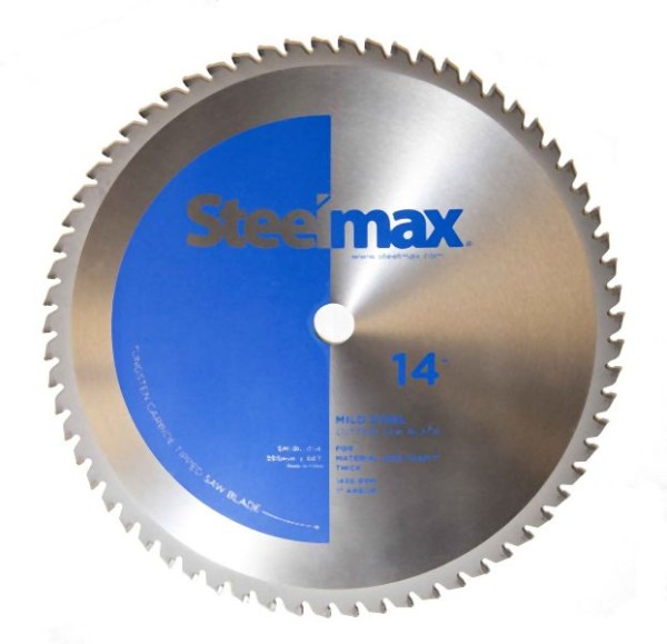 Steelmax 14" Tungsten Carbide Tipped Metal Cutting Saw Blade for Mild Steel, SM-BL-014