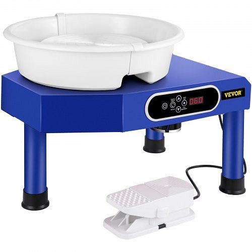 VEVOR Pottery Wheel 9.8" LCD Touch Screen Pottery Wheel Forming Machine, 350W Electric DIY Clay Sculpting Tools (Blue), Blue, XTXTYLP10110VNVD9V1