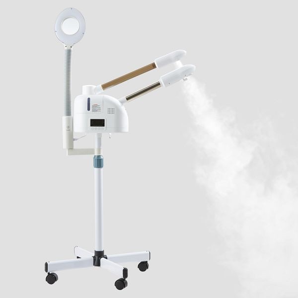 VEVOR Professional Facial Steamer, 3 in 1 Hot/Cold Ozone Mist Facial Steamer with 5X Magnifying Lamp, ZLQDZAJSHY0009K19V1