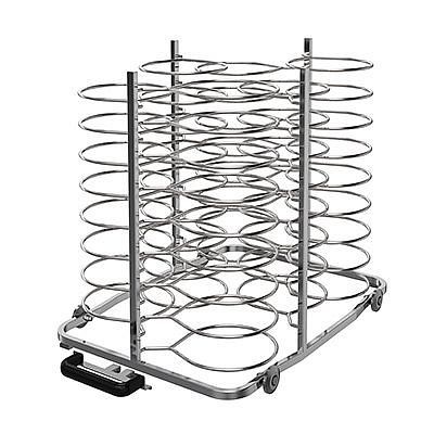 Electrolux Professional Banquet rack with wheels holding 51 plates for 102 oven and blast chiller freezer, 75mm pitch (3" 1/3"), 922650