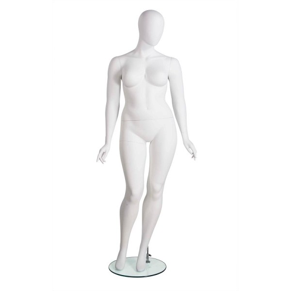 Econoco Amber Plus Size Mannequin Pose 1, Oval Head, AMBERPL
