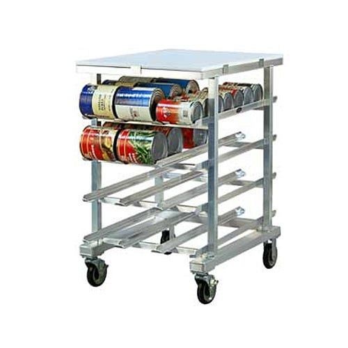 New Age Industrial Can Storage Rack, Mobile, Half-Size, Poly top, 1227