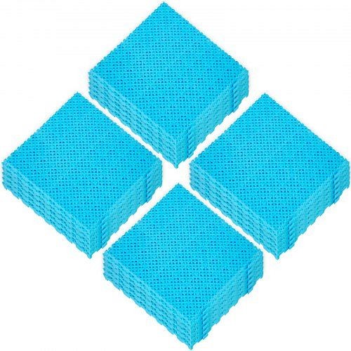 VEVOR Drainage Tiles Interlocking 25 Pack Blue, Outdoor Modular Interlocking Deck Tile 11.8x11.8x0.5 Inches, DJMTXLST1.3CM0001V0