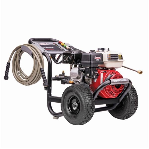 Simpson PowerShot PS60995-S, 3600 PSI Pressure Washer, HONDA® GX200 engine with Welded steel frame construction with powder coated, 60996