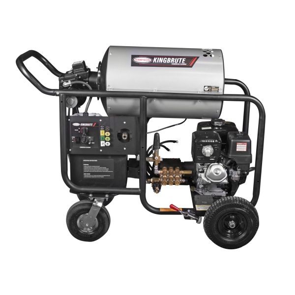 Simpson Professional Gas Pressure Washer 4000 PSI at 4.0 GPM HONDA® GX390 with General Pump® Industrial Triplex Pump, Hot Water, 65133