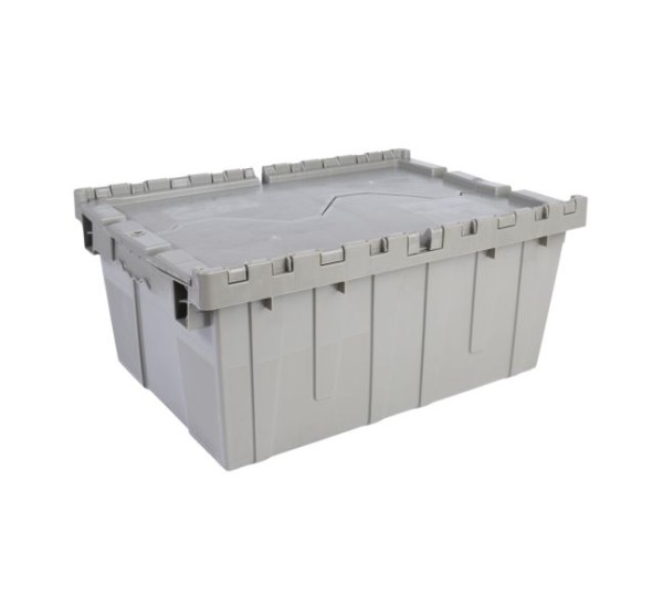 Reusable Transport Packaging Handheld Attached Lid Containers, 21 x 15 x 09, DCNA02-211509